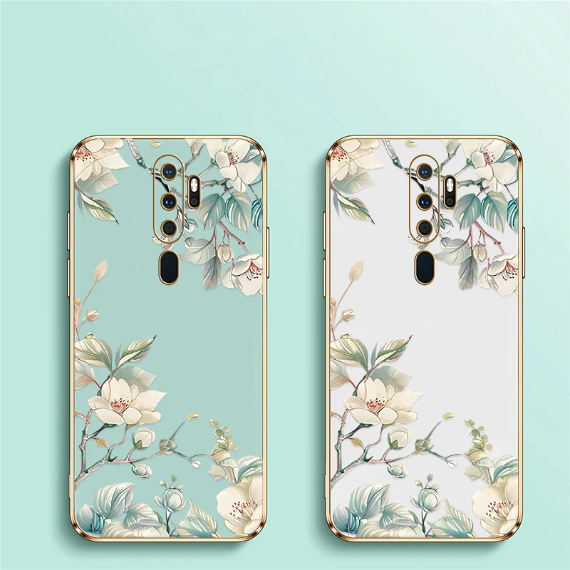 Мягкий чехол с цветком для OPPO A11X A11K A11 A9 A8 A5 2020 AX5 A7X A7 A12 A12E A12S A5S A3S противоударный