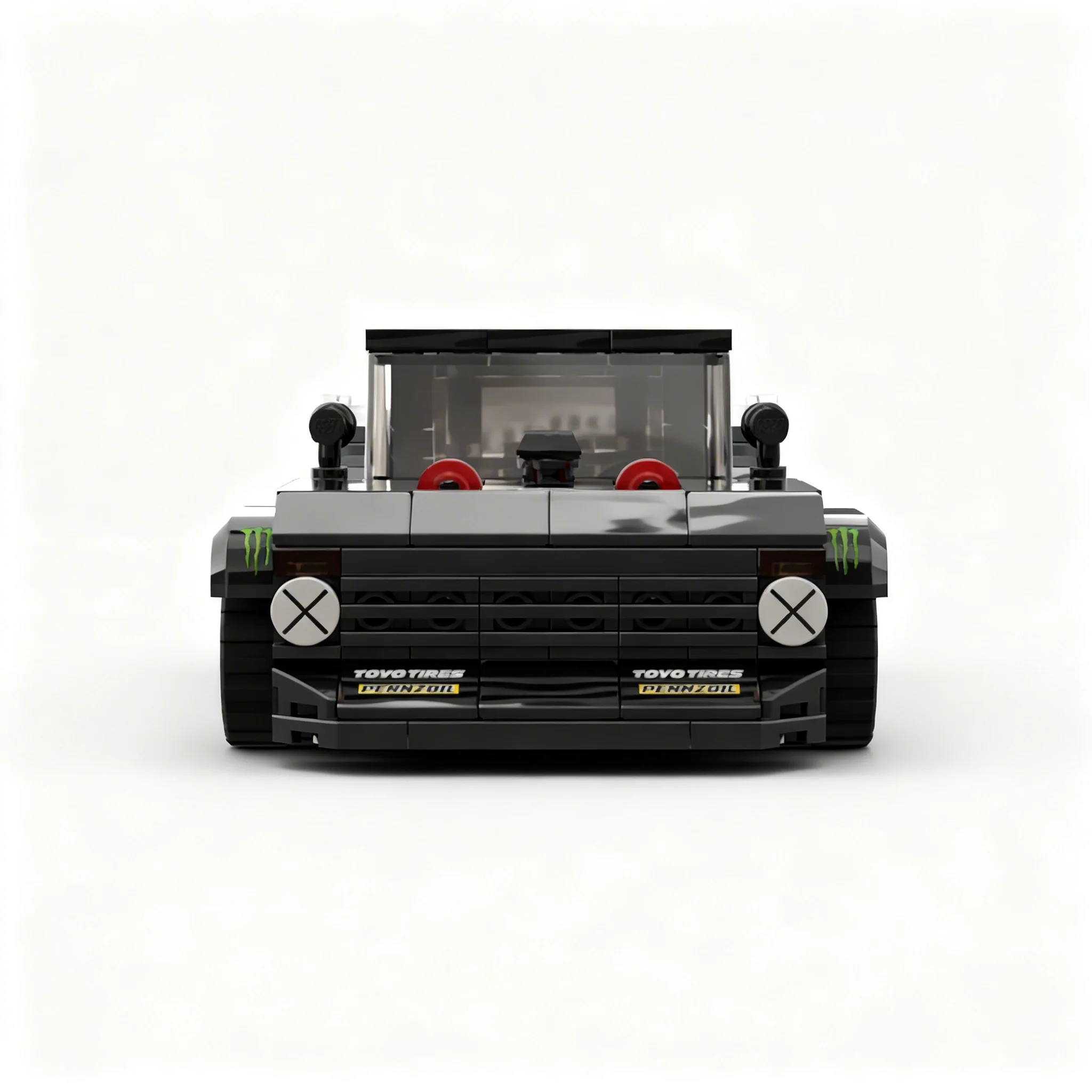 Фото 304 детали MOC City Champions Fordes Hoonitruck, модель из строительных блоков, рождественские подарки, архитектурная игрушка, креативный подарок на день рождения. №3