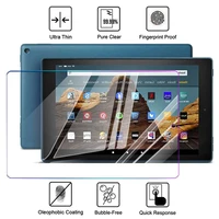 anti burst tempered glass for amazon fire hd 10 hd10 2018 2017 screen protector film