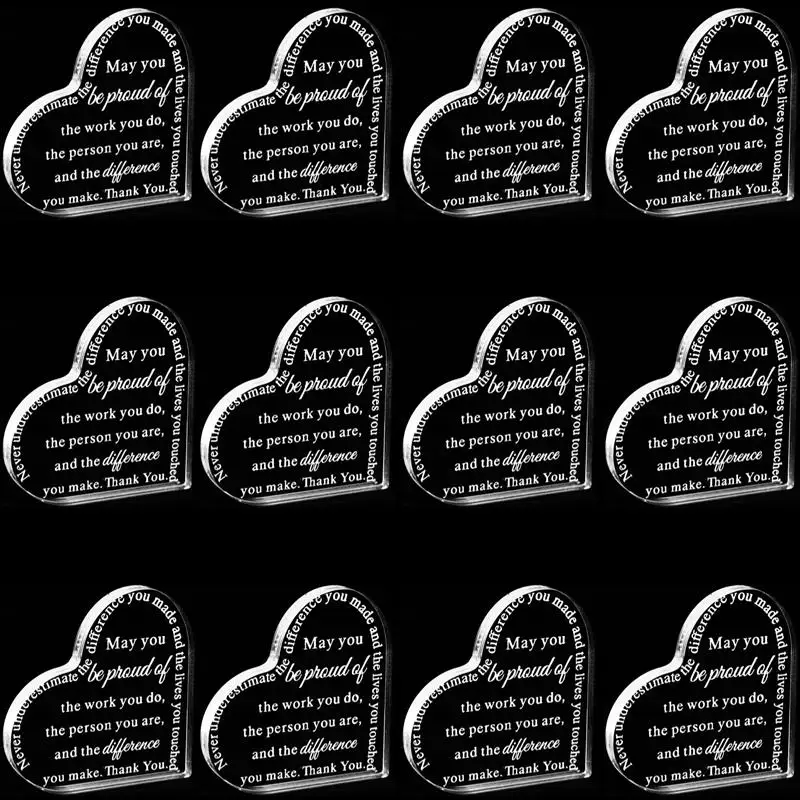 12 шт. подарки для сотрудника колловер с благодарностью акриловая табличка