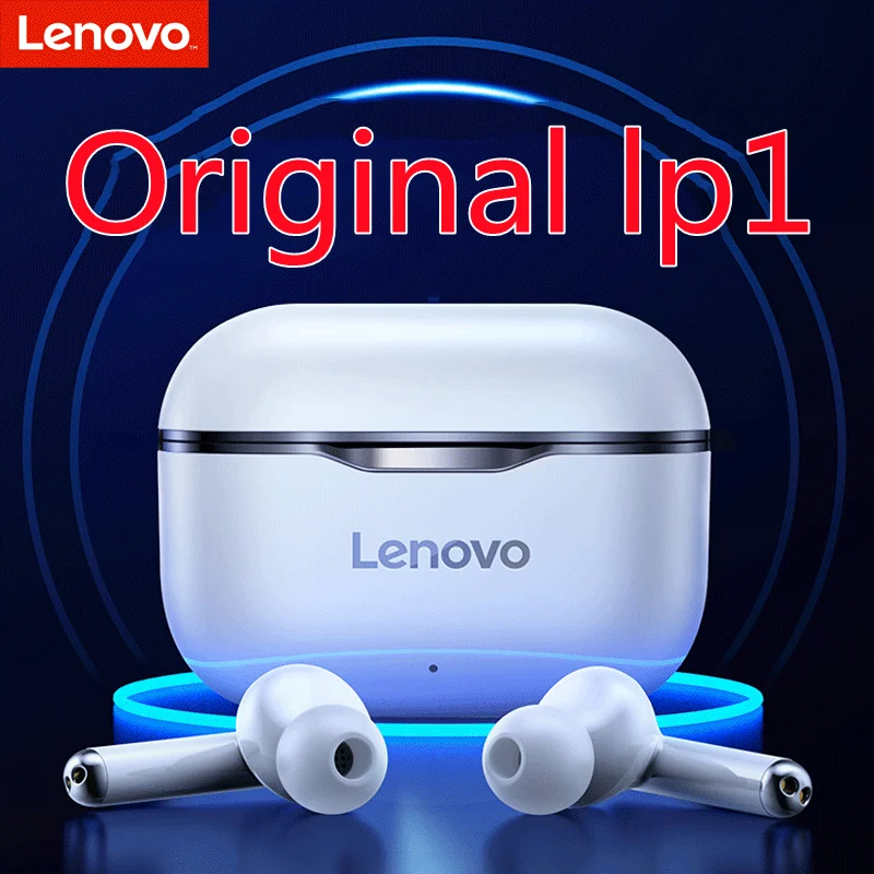 

Lenovo LP1 TWS Earphone Bluetooth 5.0 Wireless Headset Waterproof Sport Earbud Noise Cancelling Mic Dual Stereo HIFI Bass Touch