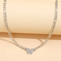 retro exquisite butterfly clavicle chain necklace for women party jewelry accessories