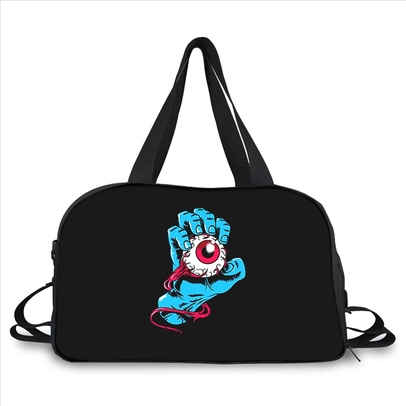 Santa Cruz Skateboards Art 3D printing fashion trend portable large capacity multi function messenger bag travel bag