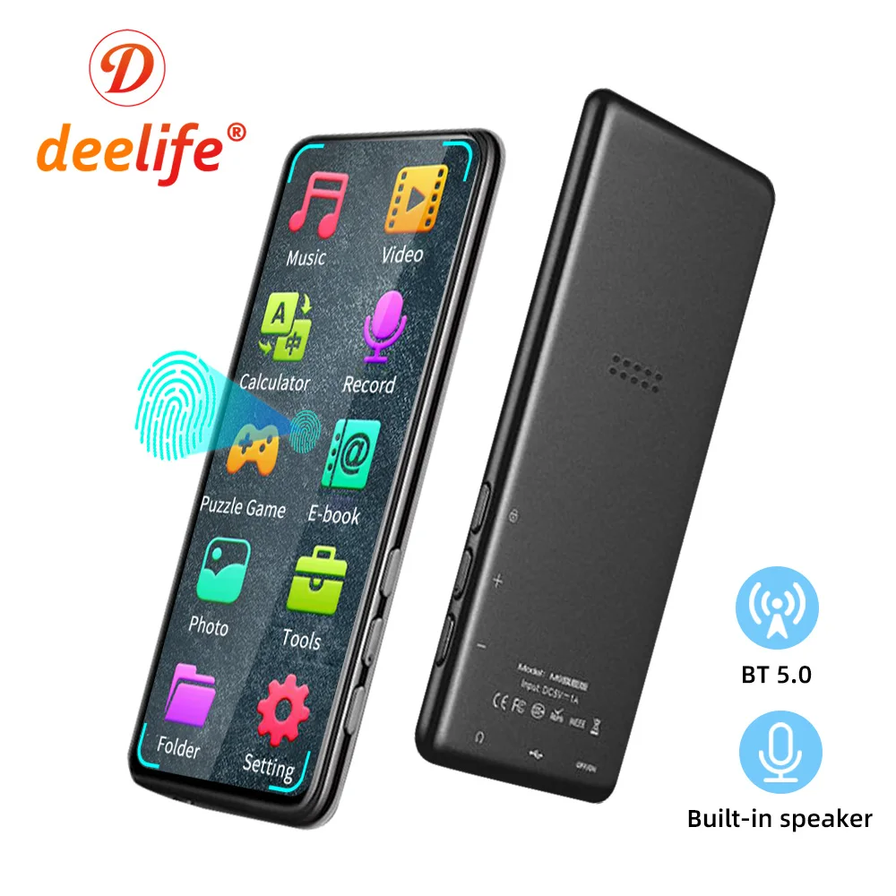 Deelife Touch MP3 MP4 Player Bluetooth 5.0 Music MP 4 Video Play