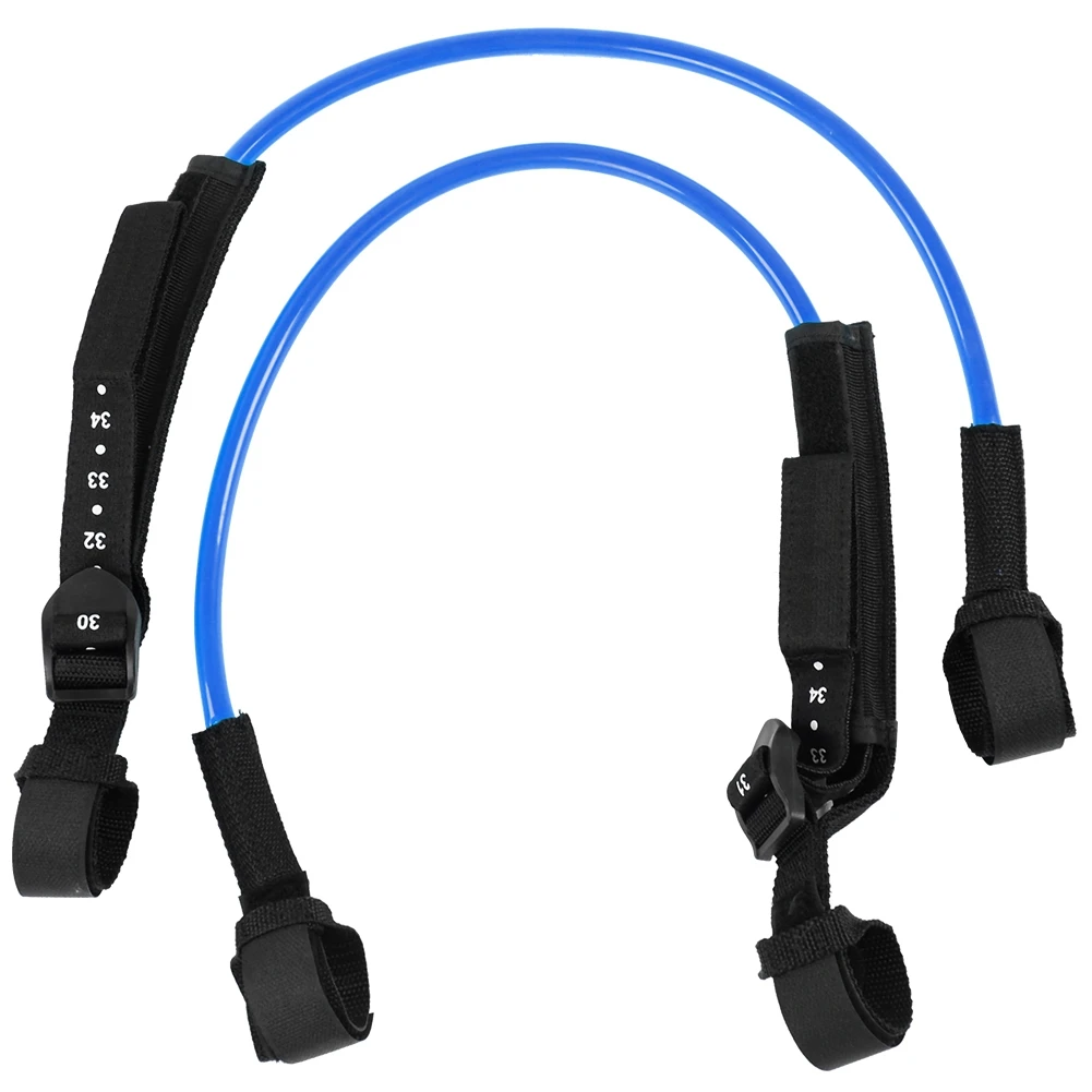 

2PCS 28-34inch Black Adjustable Safety Windsurf Harness Leash Surfboard Surfing Surf Windsurf Waist Rope Blue