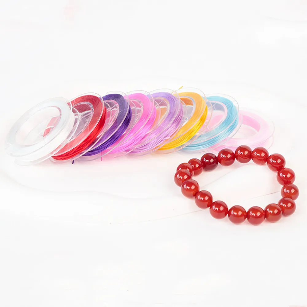 

10 м 0,6 мм многоцветная эластичная Хрустальная проволока для рукоделия нить веревка ручной работы Бисероплетение Браслеты ожерелье ювелирные изделия аксессуары материалы
