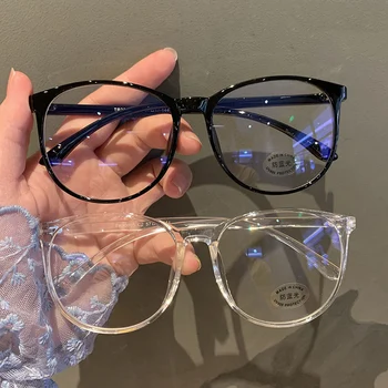 Fashion Vintage Anti Blue Light Glasses Office Computer Goggles Unisex Round Frame Anti Radiation Video Gaming Eyewear Men Women 1