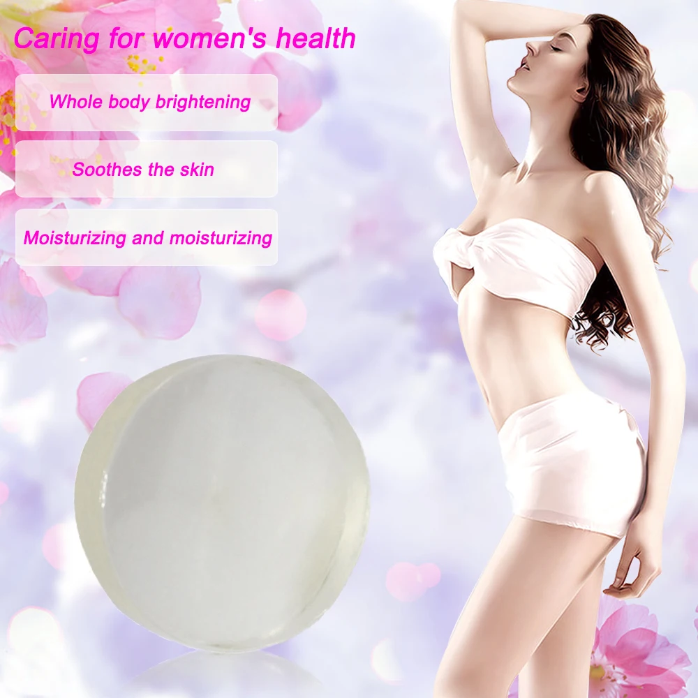 

1PC Whitening Crystal Soap Body Care Natural Active Enzyme Rose Soap Transparent Shower Bleaching Soap Skin Care Beauty Jabón