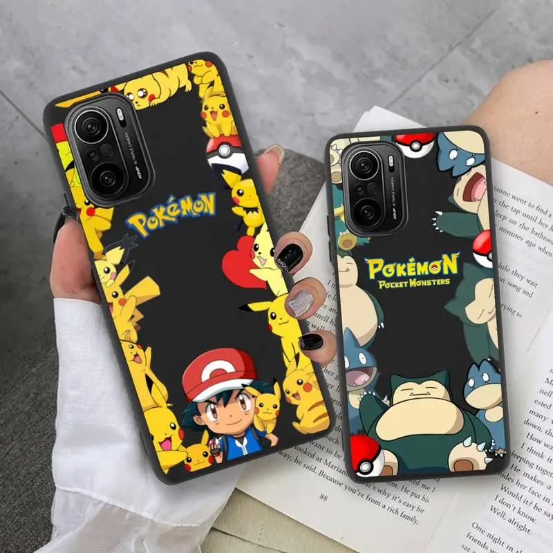 

Pokemon Pikachu squirtle bulbasaur Snorlax Phone Case for Xiaomi Mi Note 11 10 9 8 11X Lite 9T CC9 POCO M3 X3 Pro SE
