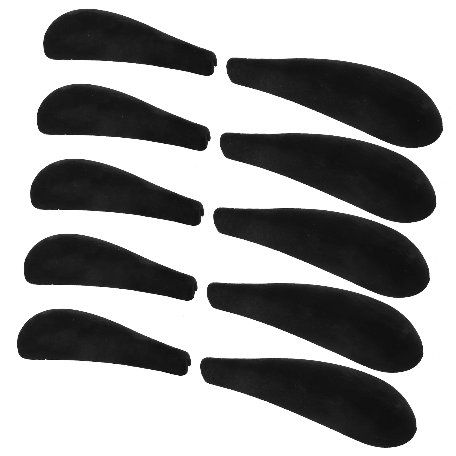 10 Pcs Hanger Shoulder Rest Clothes Upgrades Wide Forms Pads Garment Coat Soft Shapers Flocking Inserts
