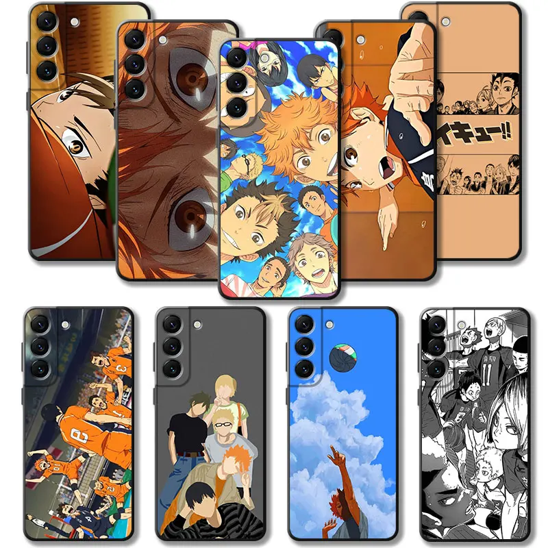 Case For Samsung Galaxy S23 S22 S21 S20 FE Ultra S10 S9 S8 Plus Note 20Ultra 10Plus Haikyuu Volleyball Teenager Hinata Shoyo