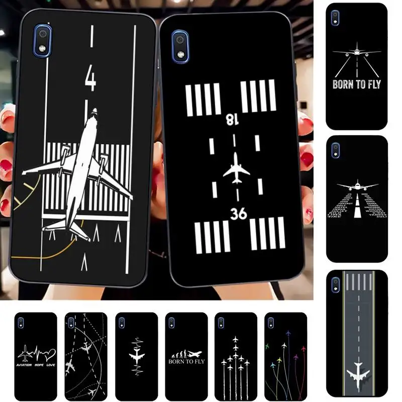

Aircraft Helicopter Airplane Pilot fly Phone Case for Samsung A51 01 50 71 21S 70 31 40 30 10 20 S E 11 91 A7 A8 2018