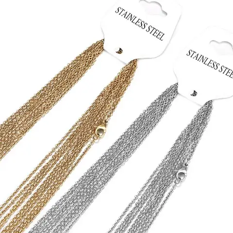 Цепи из нержавеющей стали SEVENWELL, золотого цвета, 10 шт.