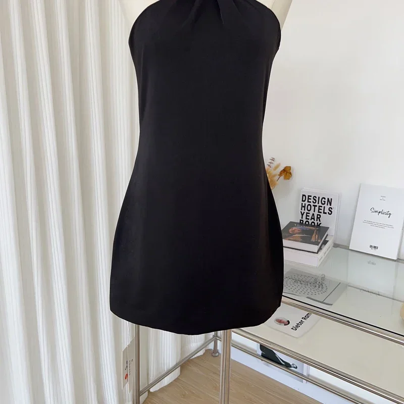 Женское платье-футляр с открытой спиной летнее шифоновое высокой талией