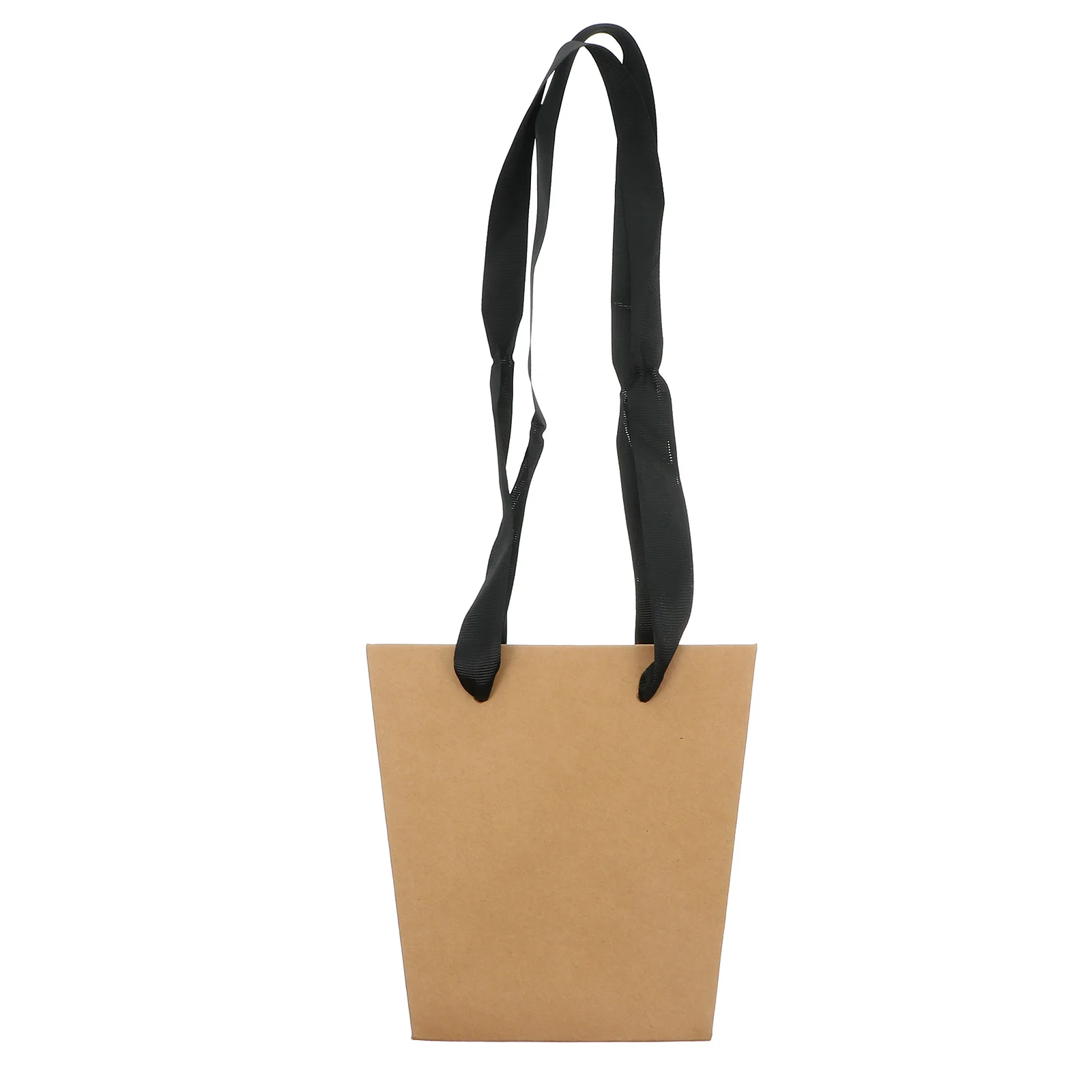 10 Pcs Kraft Paper Bag Gift Bags Yellow Paperboard Present Flower Medium Size Pouch Box