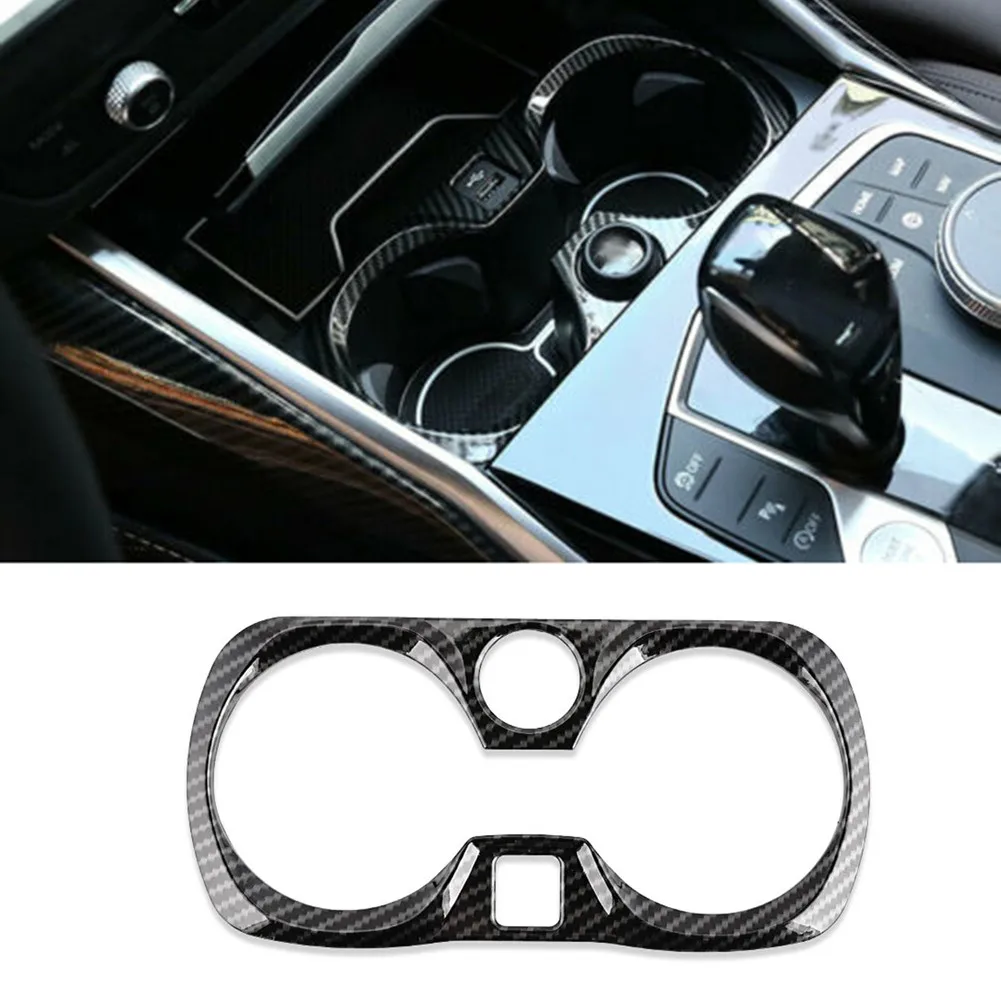 Пластиковая крышка для центрального стакана BMW 3 серии G20 2019-2021 из углеродного