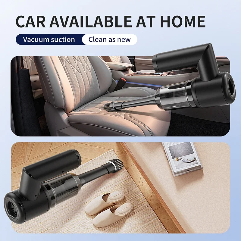 Беспроводной автомобильный пылесос Xiaomi 9800000Pa 5 в 1 портативный мощный ручной для