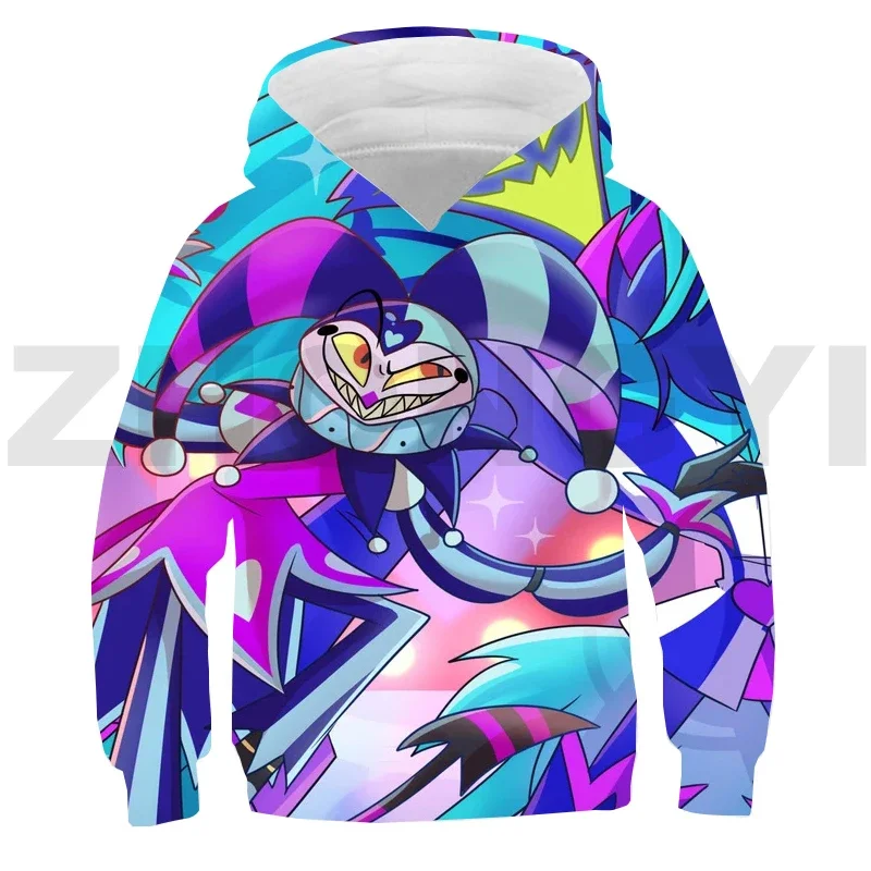 Детская толстовка с капюшоном и 3D-принтом Helluva Boss уличная одежда в японском стиле