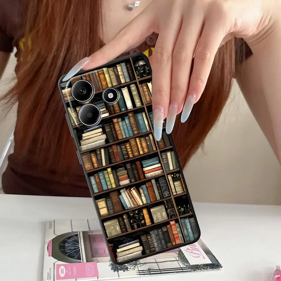Фото Чехол для телефона с рисунком книги и живописи для Xiaomi Redmi Note 15 K80 A5 10 14C 13 14 Pro Plus 12C 13C A7 Pro 9 8 A4 12 11 K40 A2 A1 №2
