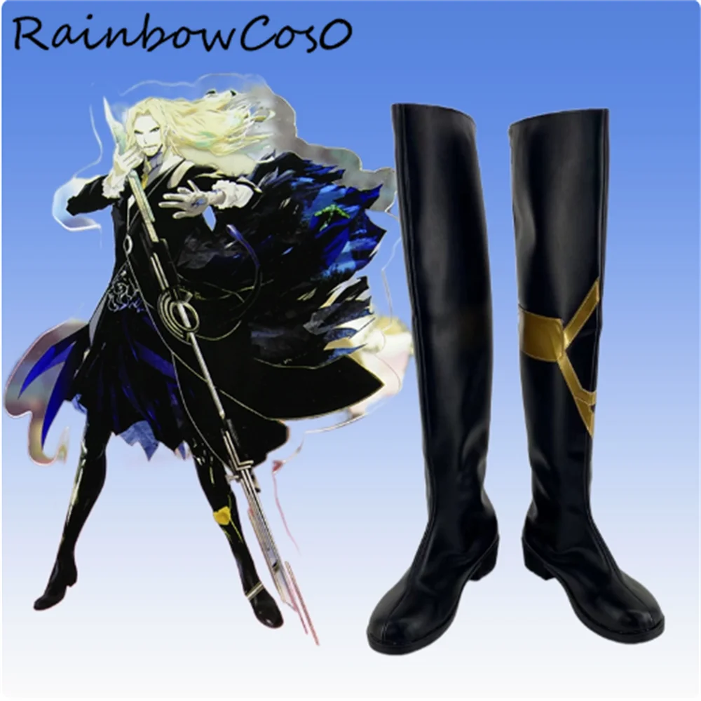 Влад III Дракулия Fate/Grand Order FGO Обувь для косплея Сапоги Игра Аниме Вечеринка
