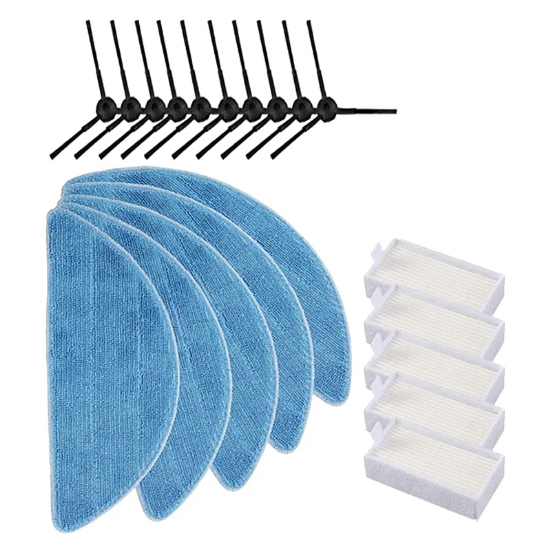 

Replacement Fit For ILIFE V3 V3S V5 V5S V5S Pro Robot Vacuum Cleaner Side Brush Filter Mop Cleaning Brush Cleaner Parts