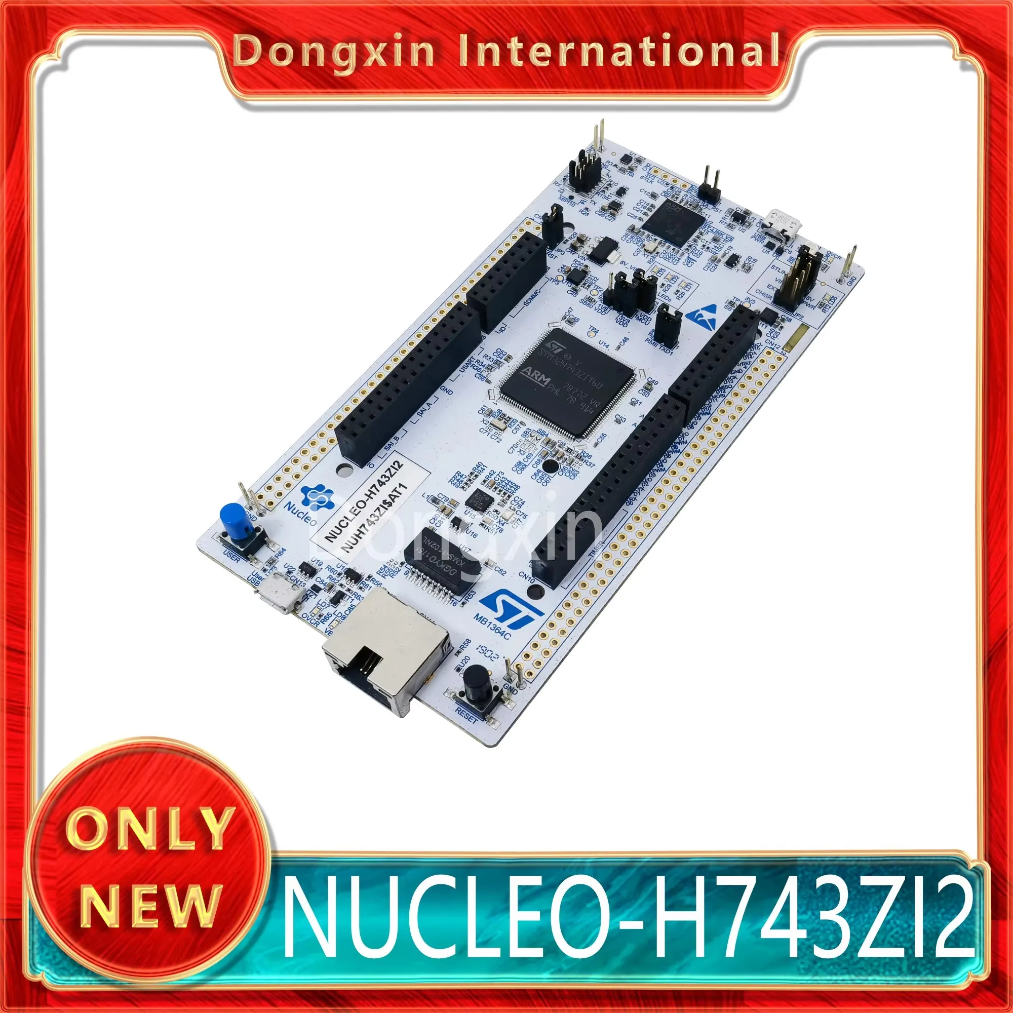 Плата разработки NUCLEO-H743ZI2 STM32 Nucleo-144 с микроконтроллером STM32H743ZI поддерживает