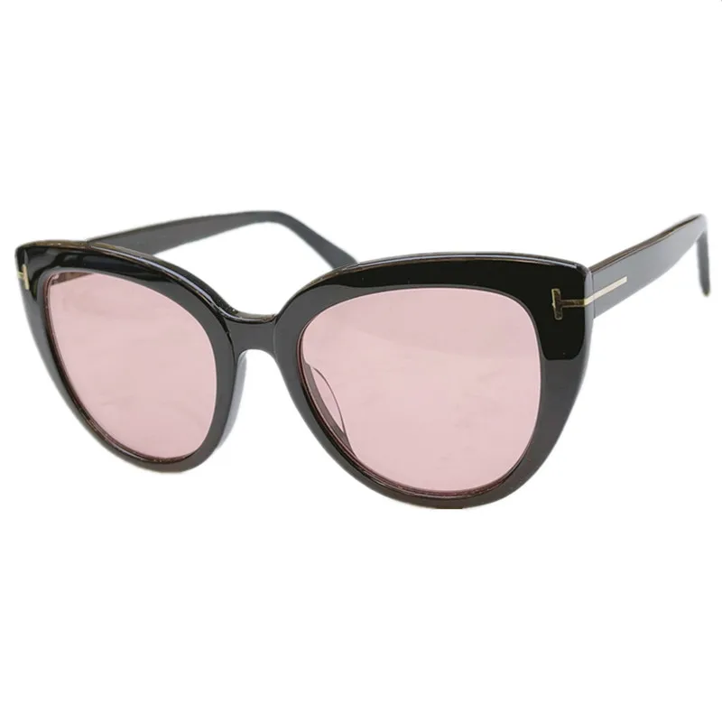 

2023Fashion Women Cateye Bigrim Sunglasses UV400 Imported Acetate Butterfly Round Fullrim53-21-145Model for Prescription