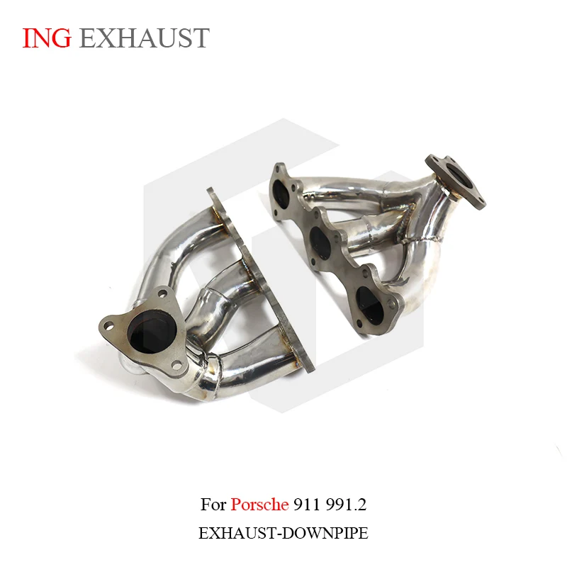 Коллектор выхлопных труб ING Performance SS304 для Porsche 911 991 2 GT3 RS 8L