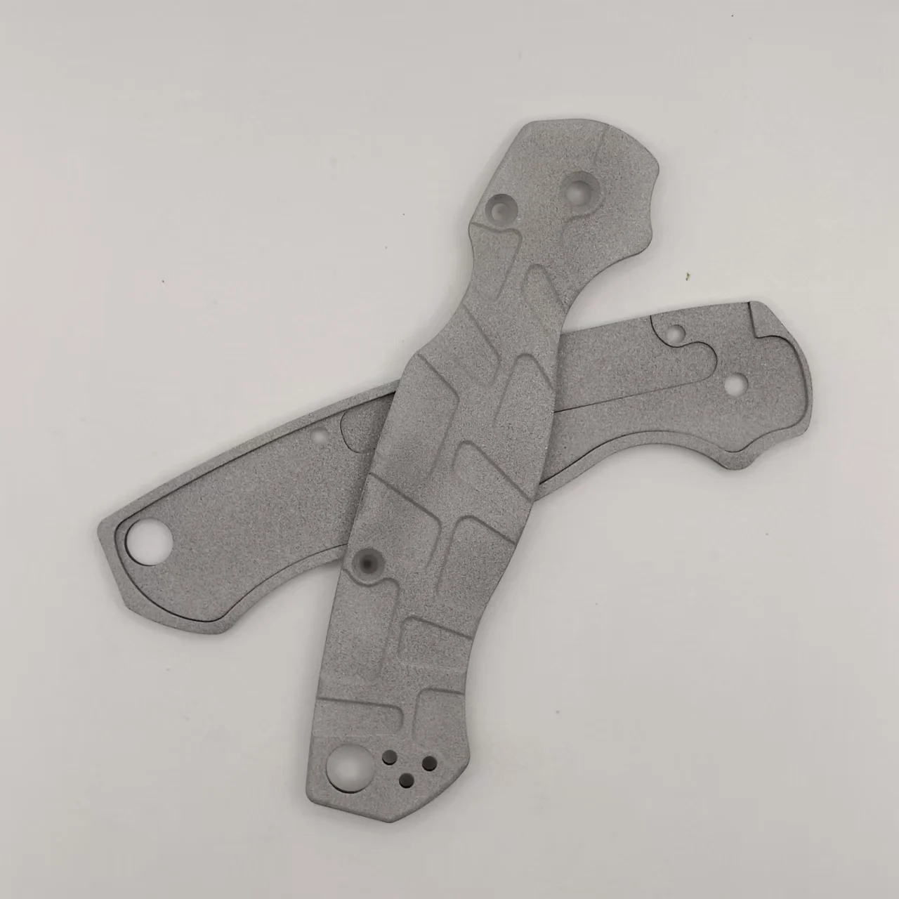 1 пара алюминиевых пескоструйных ножей с ручкой для Spyderco C81 Para 2 PM