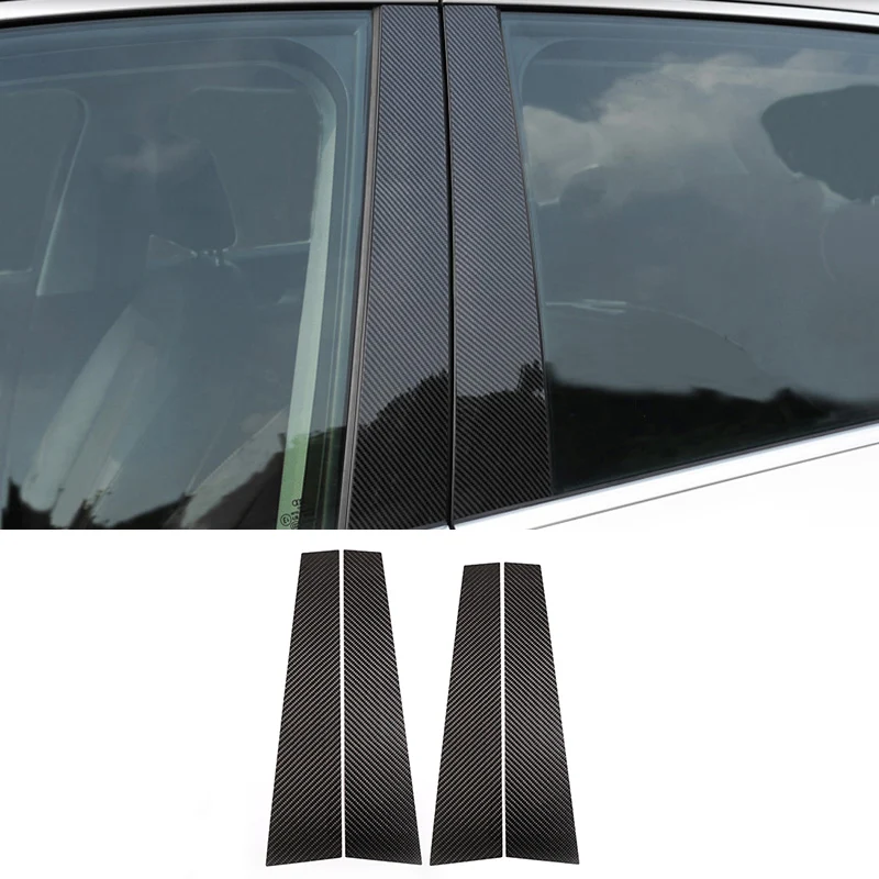 

Real Carbon Fiber Car Window B Pillars Decorate Cover Car Accessories Styling Trim For Mercedes-Benz S Class W222 14-20