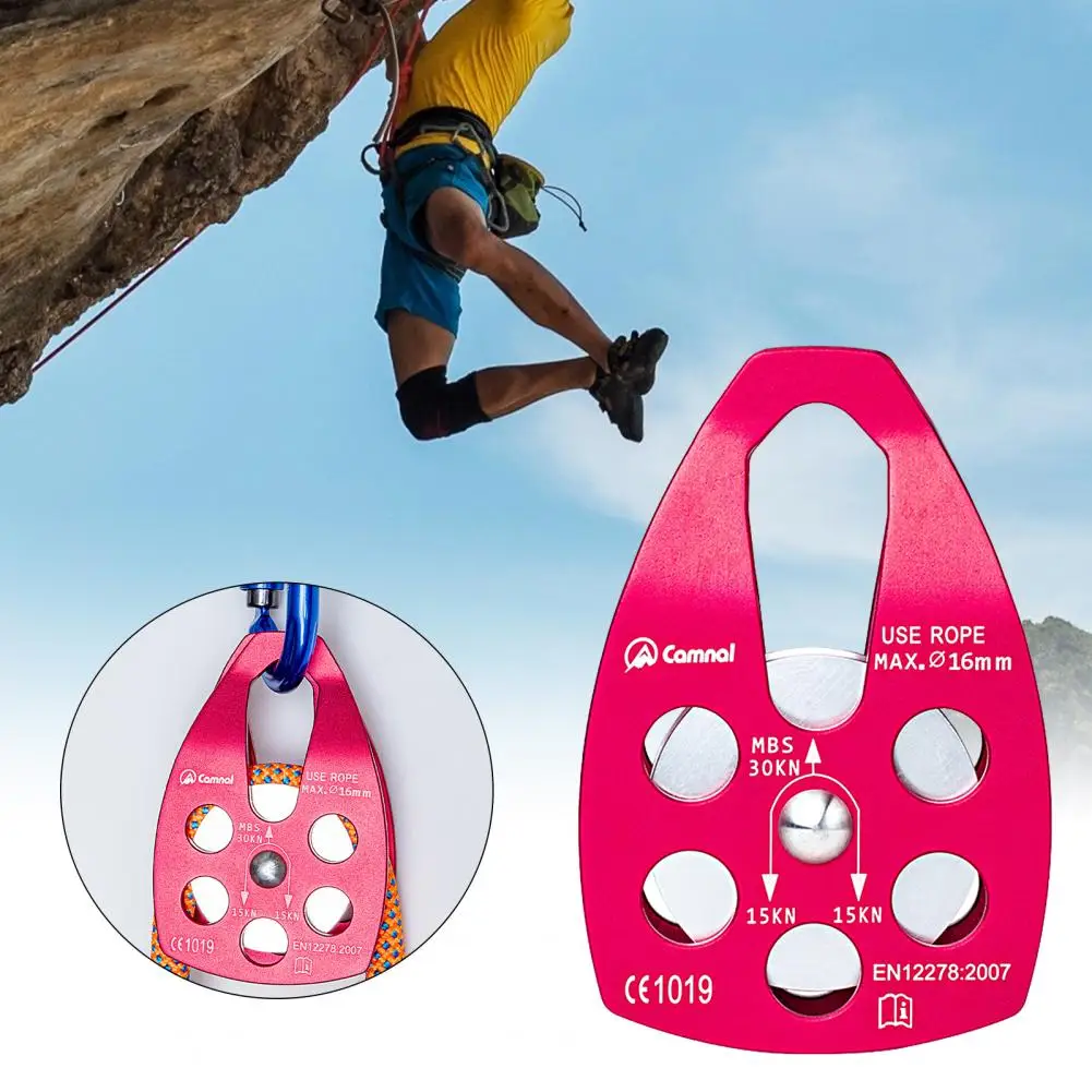 

Portable Useful Downhill Transport High Altitude Pulley Bearing Lightweight Pulley Shaft High Strength for Outdoor Sports