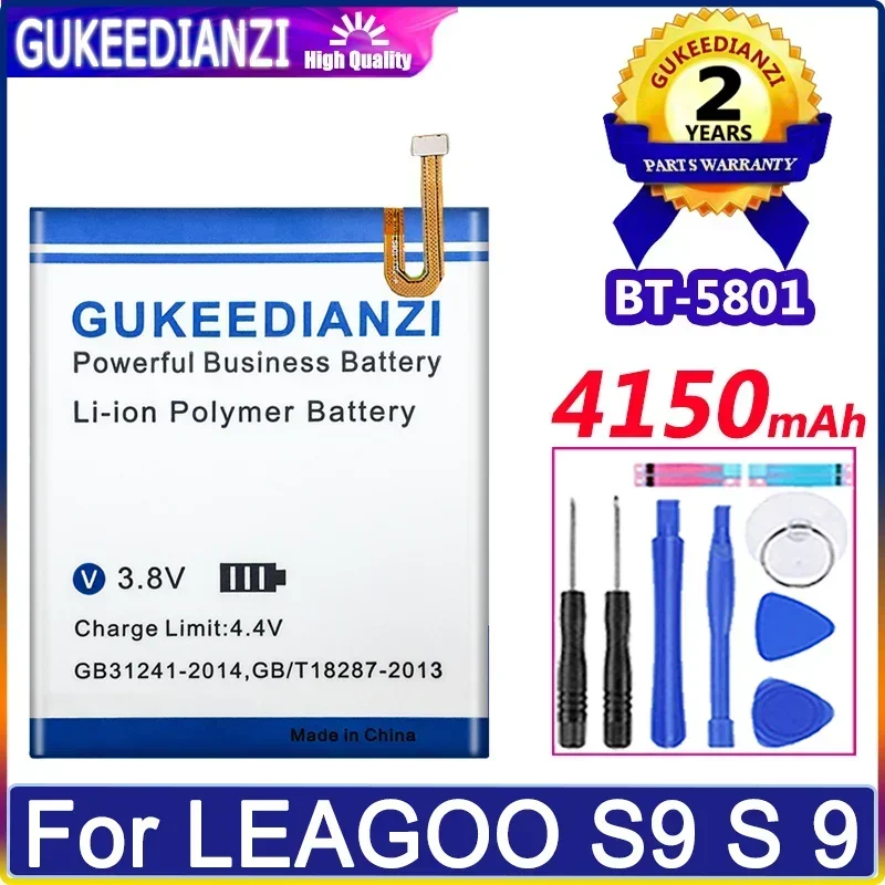 Высококачественный аккумулятор 4150 мАч для LEAGOO S9 S 9 BT-5801 BT5801 BT 5801 + бесплатные