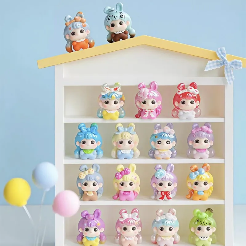 Фото Милая игрушка-антистресс Tookie Cute Bunny в слепом пакете/коробке, мини-фигурка Kawaii, настольное украшение для взрослых коллекционеров №1