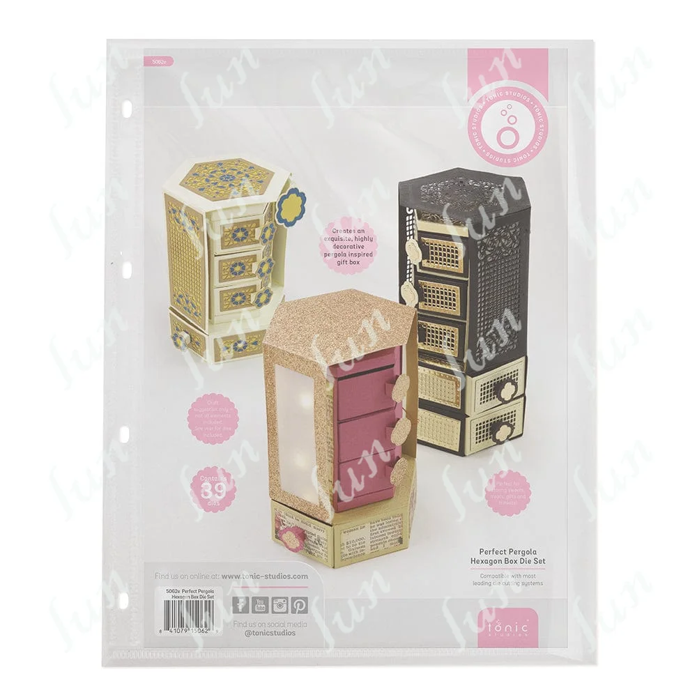 

Die Cutting Dies Hexagon Box Metal Cutting Dies Diy Scrapbooking Album Paper Cards Embossing Template Craft Supplies Decoration