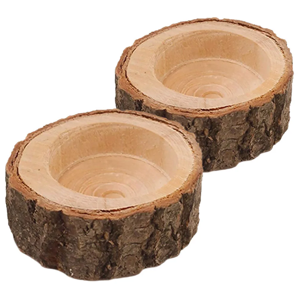 

Cup Stands Home Furnishings Rustic Wood Votive Holder Wooden Candlestick