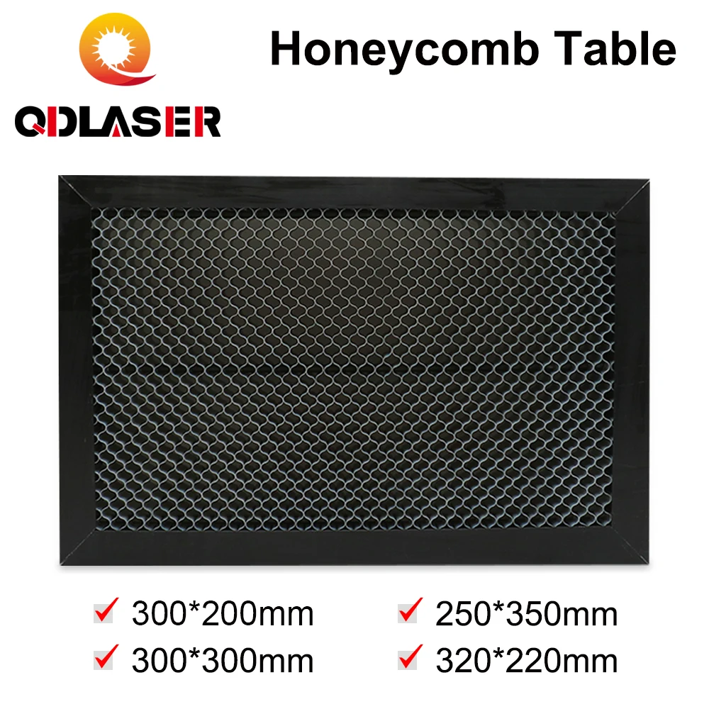 Рабочий стол QDLASER Honeycomb 250x350 300x200x30 0 мм, размер платформы, лазерные детали для CO2 машина для лазерной гравировки и резки