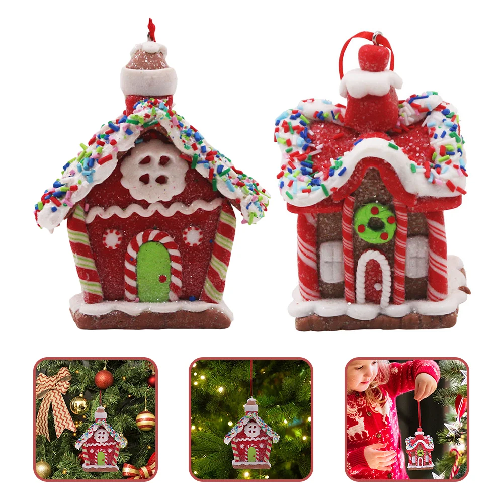

House Christmas Gingerbread Ornaments Decor Tree Hanging Decorations Ceiling From Ornament Decoration Village Mini