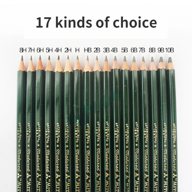 

12 Pcs/Dozen Set Uni Mitsubishi 9800 Pencil H 2H 3H 4H 5H 6H HB B 2B 3B 4B 5B 6B Drawing and Sketching Pencils School Supply