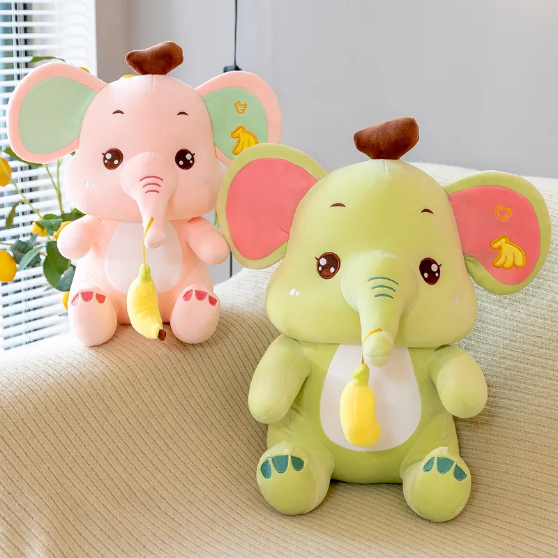 Милая плюшевая игрушка-слон, мягкая набивная кукла-животное, подарок на день рождения для детей, девушки
