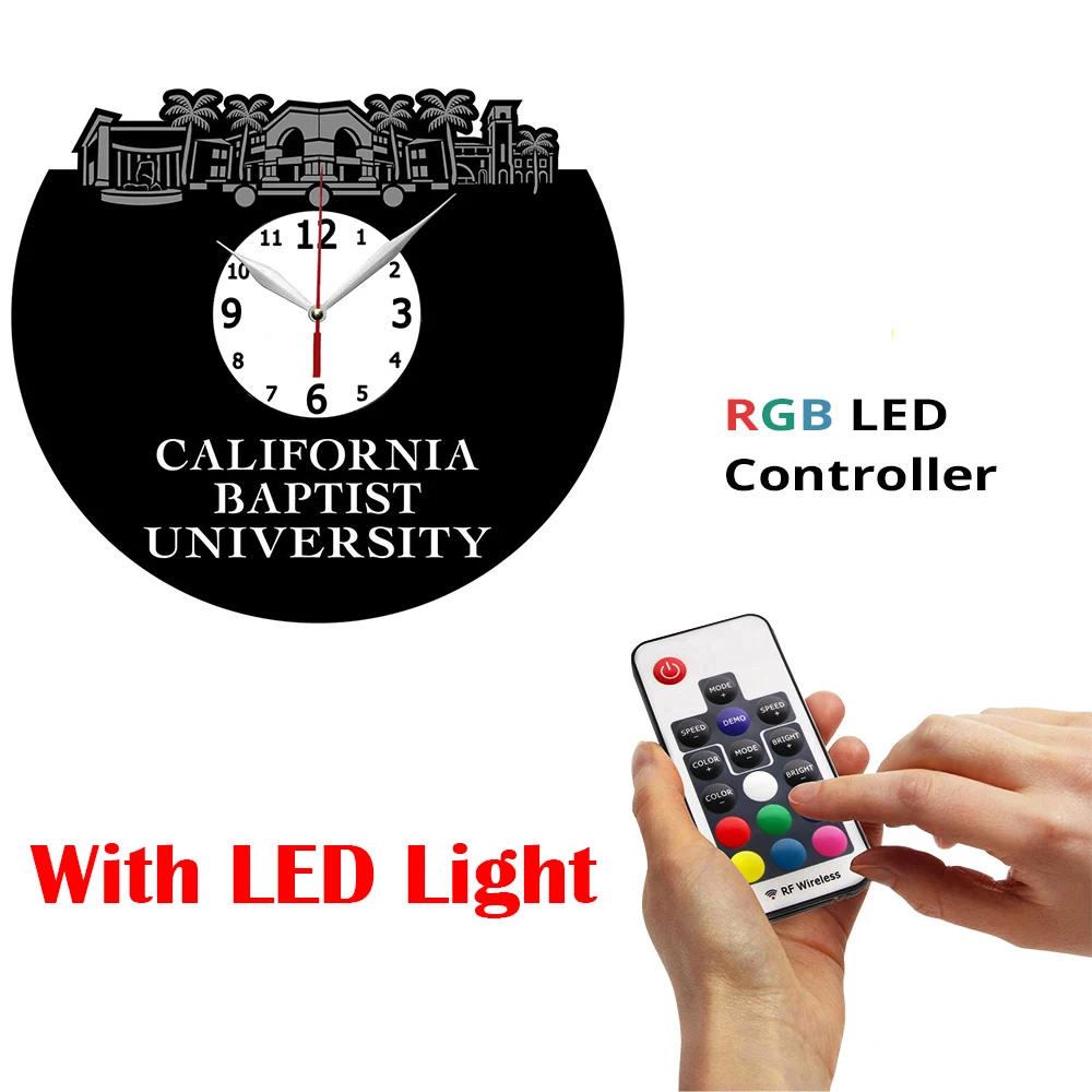 

Виниловые настенные часы Калифорнийского Баптиста, уникальные винтажные настенные часы, персонализированные украшения для дома, 12 дюймов