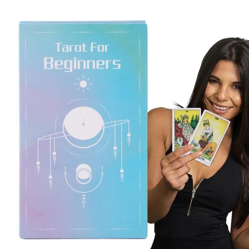 

Tarot For Beginners 78 Cards Deck For Fate Divination Oracle Cards Fortune Telling Board Game Party Entertainment Card Game
