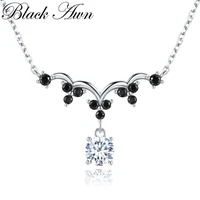 black awn classic silver color jewelry elegant necklace for women fashion jewelry necklaces pendants k037