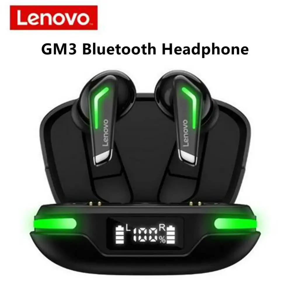 

TWS-наушники Lenovo GM3 с поддержкой Bluetooth и HD-микрофоном