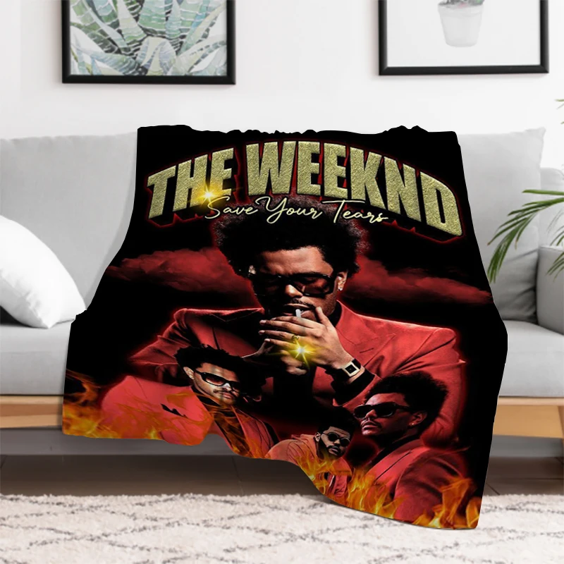 Роскошное Одеяло Rapper The Weeknd пушистое покрывало на заказ одеяла для дивана и пледы