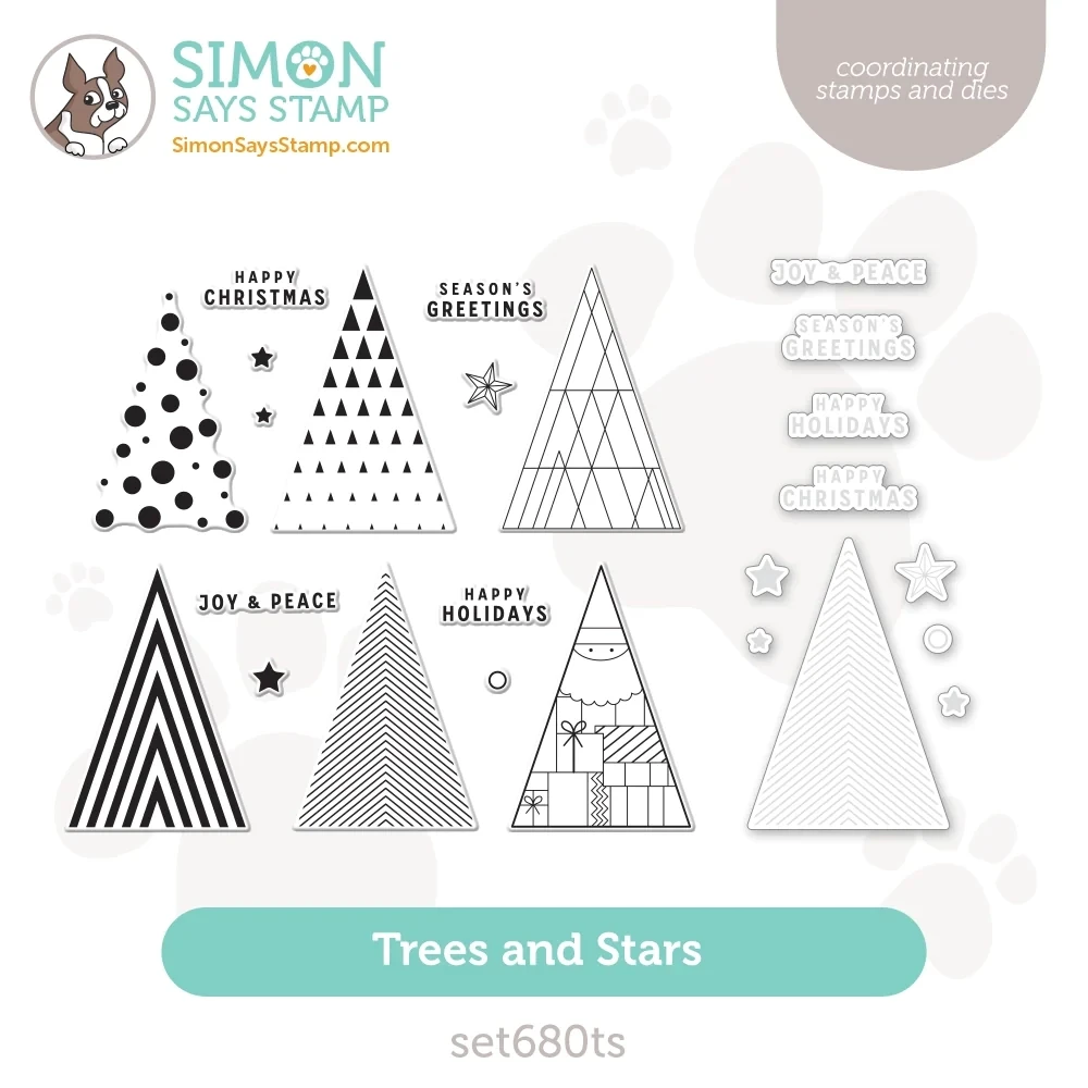 

October 2023 New Trees And Stars Clear Stamps and Cutting Dies for Scrapbooking Paper Making Frame Card Craft