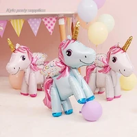 3d three dimensional splicing unicorn balloon decoration happy birthday party supplies baby toys baby shower balloon 377