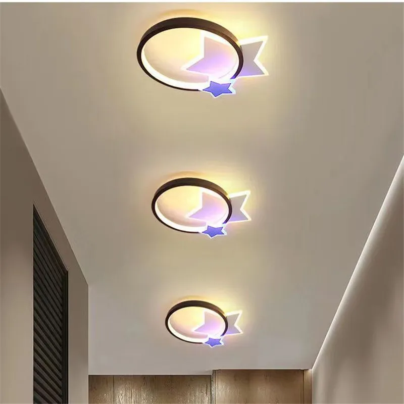 

Светодиодные потолочные светильники 45 см для детской комнаты, современные Мультяшные лампы в виде сердечек, пентаграммы, звезд для мальчиков и девочек, декор для спальни и принцессы