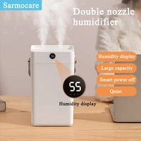 3l air humidifier high capacity double spray aroma diffuser with humidity display cool mist for bedroom home plants purifier t16