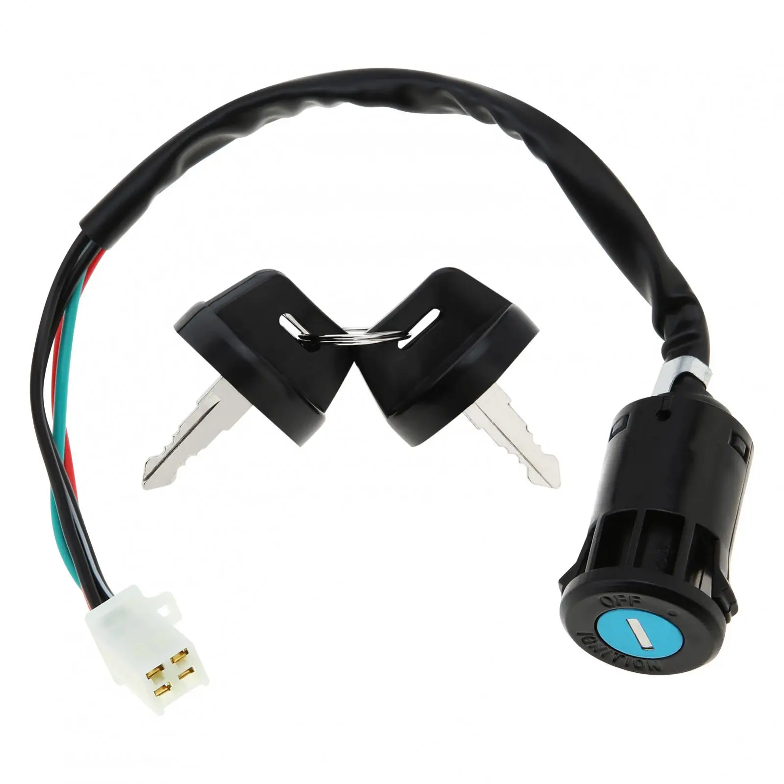 

Универсальный ключ зажигания, 4 провода, 2 ключа зажигания, стартовый переключатель, дверной замок, аксессуары для мотоциклов, квадроциклов, картингов, скремблинга, мотоциклов