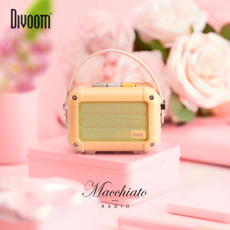 Divoom/Groundwork Machado Mini Wireless Bluetooth Speaker Vintage FM Radio TWS Series Portable Audio